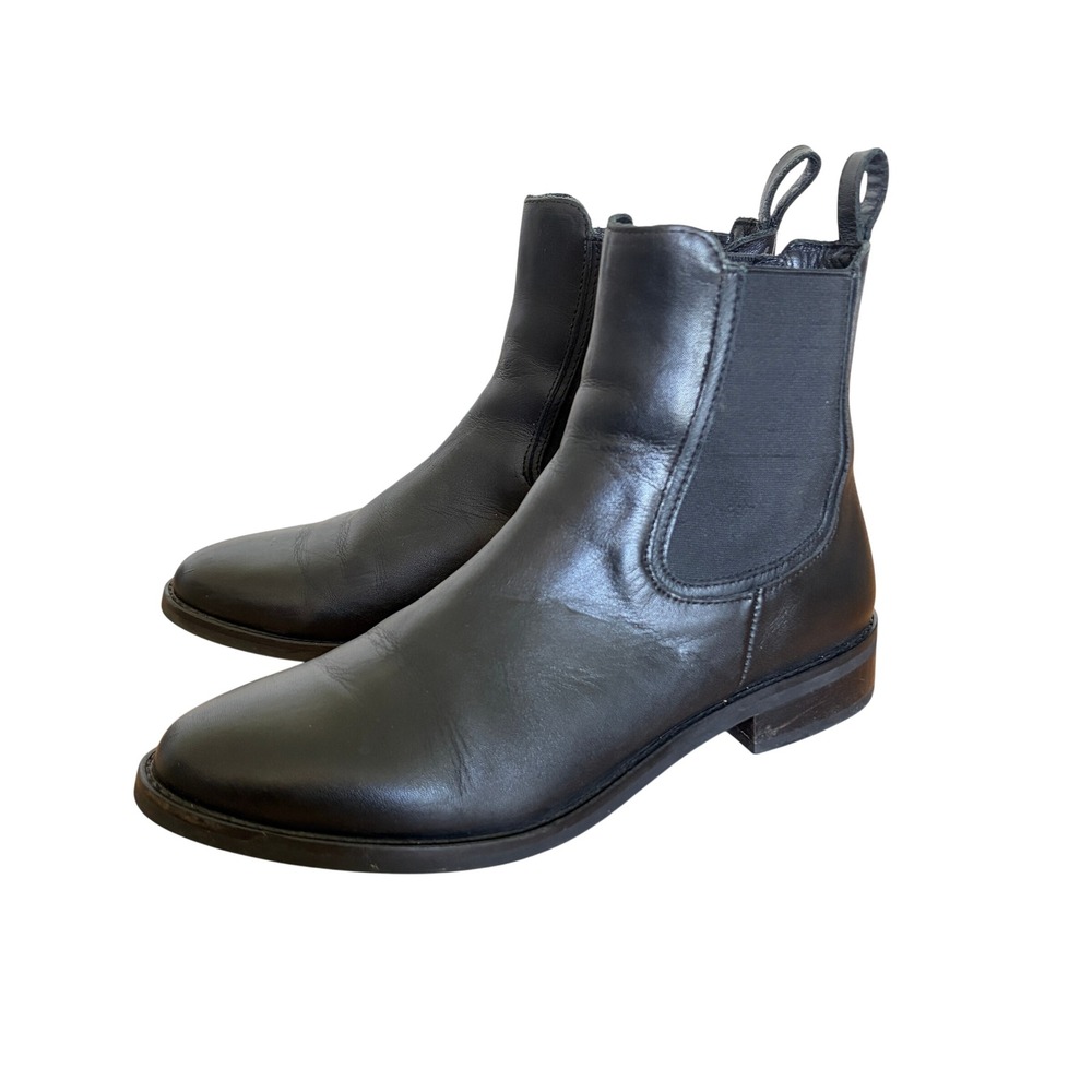 Thursday Boot Co Duchess Black Leather Chelsea Boots Womens 8.5 Handcrafted